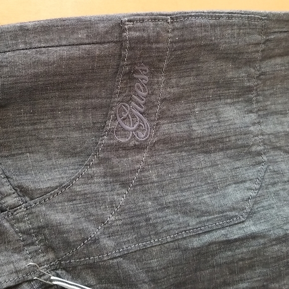 Guess Jeans - Lightweight Denim Wide Leg Trousers - Sz 30 - Picture 4 of 5